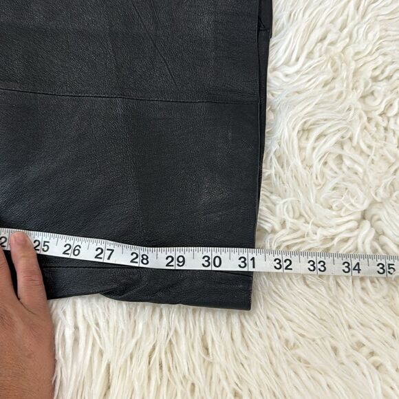 OTELLO PELLE 100% LEATHER SKIRT HIGH WAISTED SIZE 7/8 - Picture 5 of 10